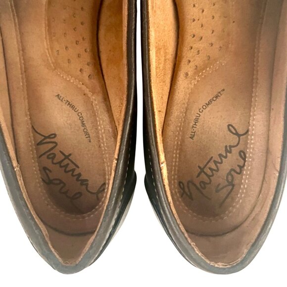 Natural Soul Naturalizer GRACEE Bow Blue Flat Loafers All Through Comfort 9.5 M - Picture 8 of 10